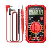 Cpolebev SZ308 Multímetro Digital Medidor de Resistencia de Voltaje Medidor de Corriente CA/CC Electricista Retroiluminación LCD Ohm Prueba de Cuadrada A