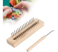 Cpolebev Tabla de Tejer Auténtica, Telares de Madera para Tejer con Gancho para Telares, Juego de Telares de Madera para Proyectos de Bricolaje de Bufandas y Tejer