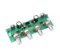 Cpolebev Tablero de Tono de Preamplificador HiFi NE4558 de 12 V Tablero de Preamplificador de Control de Volumen de Agudos Bajo