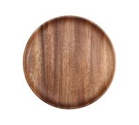 Cpolebev Tablero Redondo de Madera Maciza Entero de Madera de de Madera de Té Postre Cena de Desayuno