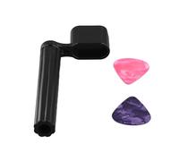 Cpolebev Taburete De Cuerdas+2Púas Manivela Superior Para Cuerdas De Guitarra Guitarra Occidental,Guitarra Clásica,Guitarra Eléctrica O Guitarra Acústica Negro Con Extractor De Pin Y Púas