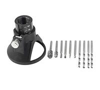 Cpolebev Taladro de Mano eléctrico Herramientas eléctricas Herramientas Fresas para Fresado de Madera Juego de Cuchillas 6 Unids con Taladro Dedicado Localizador para Accesorios