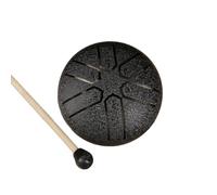 Cpolebev Tambor de Lengüeta de Acero de 6 Tonos de 3 Pulgadas Mini Tambores de Mano con Instrumentos Musicales de Percusión Accesorios de Tambor C