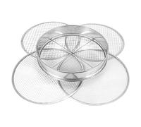 Cpolebev Tamiz de para Macetas de JardíN, Filtro de Suelo Mixto de Acero Inoxidable, Filtro de de 4 Tamices (1/8 Pulgadas, 1/4 Pulgadas, 3/8 Pulgadas y 1/2 Pulgadas)