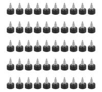 Cpolebev Tapas de Botella Giratorias, 50 Piezas 24-410 Tapas de Repuesto de Tapa de Botella Exprimible para Dispensadoras de Pegamento de Agua Tapas Dispensadoras
