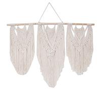 Cpolebev Tapiz Bohemio de Cuerda de AlgodóN Bohemio Tejido a Mano para Colgar en la Pared de Macramé, DecoracióN del Hogar