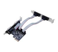 Cpolebev Tarjeta de ExpansióN de Puerto Serie PCIE de 25 Mbps AX99100 Chip PCIE A Puerto Serie Interfaz RS232 Tarjeta de ExpansióN de 4 Puertos Tarjeta Vertical