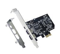 Cpolebev Tarjeta PCI-E PCI Express FireWire, Tarjeta Controladora IEEE 1394 con Cable Firewire, para TransmisióN de Video, Audio, Etc.