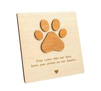 Cpolebev Tarjetas de Condolencia de Madera para Mascotas para Perro - Tarjeta de Condolencia para Perros por PéRdida de Mascotas, Regalo de Condolencia por PéRdida de Perro