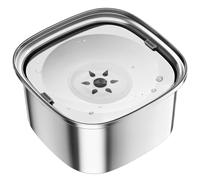 Cpolebev Tazón Agua para Perros 3 litros Tazón para Perros de Acero Inoxidable 101 Oz Sin Derrames Tazón de Agua para Comida para Perros de Gran Capacidad Alimentador de Agua Lento