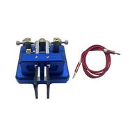 Cpolebev Tecla de TeléGrafo Morse AutomáTica de Doble Tecla CW para Usuarios de Radioaficionados para Radioaficionados Tecla de CW Amateur Azul