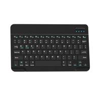 Cpolebev Teclado Bluetooth Teclado Portátil para Tablet PC Accesorios para Juegos de Tableta Negro