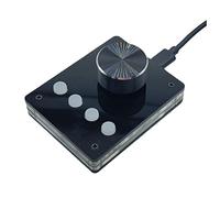 Cpolebev Teclado Programable Multimedia Perilla USB Teclado Personalizado Teclado Mini Macro Controlador de Volumen (BotóN PequeñO)