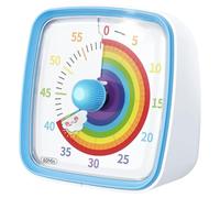 Cpolebev Temporizador Visual de 60 Minutos con Luz, Temporizador de Cuenta Regresiva, Temporizador Pomodoro con de Iris para Niños y Adultos Azul