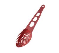 Cpolebev Tenedor de Pasta Antiadherente para Servidor de Espagueti de Nailon Cuchara Ranurada Colador de Alimentos con Herramienta para Medir Espaguetis CucharóN Colador