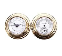 Cpolebev TermóMetro HigróMetro BaróMetro Relojes Reloj 2 Conjunto Completo EstacióN MeteorolóGica Medidor