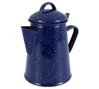 Cpolebev Tetera de Café Esmaltada de 1,2 L, Tetera de Agua para Té, Tetera Vintage, DecoracióN del Hogar, Tetera Azul Estrellado, Herramientas de Café