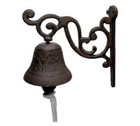 Cpolebev Timbre Antiguo de Jardín Vintage, Timbre de Metal Montado en la Pared de Hierro Fundido Grande Vintage, Adecuado para Decoración de Granja,B