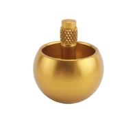 Cpolebev Tippe Top Metal Flip Over Top Peonza Giratoria de Acero Inoxidable IncreíBle Regalo de Juguete, Dorado