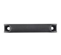 Cpolebev Tirador negro de plastico rectangular de gabinete puerta 5.2 "