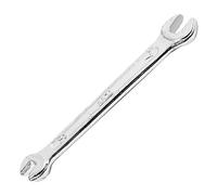 Cpolebev Tono de plata 5.5mm x 7mm Herramienta Llave de boca abierta dble de forma U