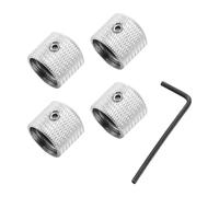 Cpolebev Tono de Volumen de Metal de 4 Piezas Tono Perillas de Control de Velocidad de Guitarra con Tornillos para LP Guitarra EléCtrica o Bajo