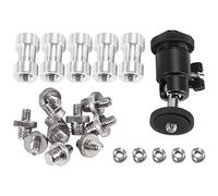 Cpolebev Tornillo De La Cámara, 21 Piezas 1/4 Pulgada 3/8 Pulgada Conversor Tornillos Roscados Montaje Adaptador para Zapata Caliente Juego De Cabeza De Bola De Cámara Cámara/Monopie