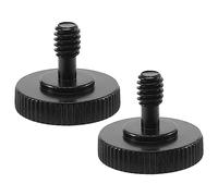 Cpolebev Tornillo De Pulgar Tornillo De Mariposa 1/4 De Pulgada De Liberación Rápida De Cámara Tornillo Soporte L Adaptador De Montaje Inferior 1/4 Pulgada-20 Rosca Hembra (Paquete De 2)