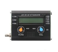 Cpolebev Transceptor de Radio Portátil de Corta Transceptor USDX SDR QRP Equipo de Radioaficionado de 3 Bandas con Micrófono de Mano