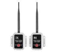 Cpolebev Transceptor InaláMbrico AHD Transmisor/Receptor InaláMbrico para hasta 1080P Transmisor de CáMara de CamióN con Cable Enchufe de la UE