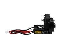 Cpolebev Transmisión con Engranajes Helicoidales y Motor Cepillado 050 de 50 Dientes para Actualización SCX24 AX24 Crawler RC 1/24 en Color Negro