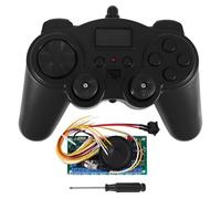 Cpolebev Transmisor de Control Remoto de 16 Canales 2.4G + Panel Receptor Panel de Control Controlador 12V DIY para RC Car/Ship/Excavator