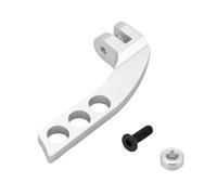 Cpolebev Transmisor de Metal de 4 Agujeros con Correa para el Cuello, Equilibrador Ajustador para Futaba Radiolink X9D RC Control Remoto, Plata Horizontal