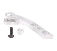 Cpolebev Transmisor de Metal de 4 Orificios para el Ajustador de la Correa del Cuello para el Control Remoto Futaba Radiolink X9D RC, Plata Vertical