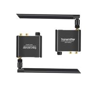 Cpolebev Transmisor y Receptor de MúSica de Audio InaláMbrico 50M 2.4G con Adaptador de Audio InaláMbrico R/L de 3,5 mm para DVD TV Computadora CD