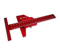 Cpolebev Trazador de Carpintería en Pulgadas Métricas, Regla en T de Aleación de Aluminio, Indicador de Marcado, Herramienta de Medición, Herramienta para Trabajar la Madera-A