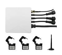 Cpolebev Tuya Smart Life TrifáSico WiFi EnergíA KWH Medidor Pinza de Corriente Transformador de Corriente AplicacióN Monitor y Registro de Potencia (120A)