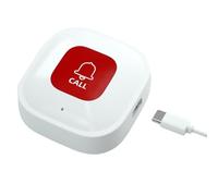 Cpolebev Tuya WiFi Smart SOS Botón de Llamada Inalámbrico Cuidador Buscapersonas Teléfono Transmisor de Alerta Botón de Llamada de Emergencia para Personas Mayores