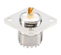Cpolebev UHF SO-239 Hembra Conector coaxial de de Soldadura de Forma Cuadrada para radioamador