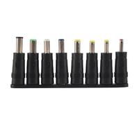 Cpolebev Universal 1 Juego = 8pcs / Juego Enchufe de 5 DC para Computadora portatil AC Adaptador de Corriente Conectores de enchufes para computadora portatil