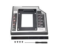 Cpolebev Universal Sata 2Nd HDD Ssd de Disco Duro de 9,5 Mm para la Bahía Óptica de CD/DVD-ROM para el Soporte del Disco Duro Sataii