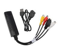 Cpolebev USB 2.0 Tapa FáCil Video TV DVD DVR Adaptador de Captura Tapa MáS FáCil Dispositivo de Captura de Video USB Soporte Win10