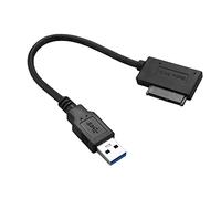 Cpolebev USB 3.0 A 7+ 6 13Pin Slimline Sata Computadora Portátil CD/DVD ROM Cable Adaptador De Unidad Óptica