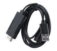 Cpolebev USB Hembra A Macho HDTV Cable De Adaptador para 7/7Plus/6S 6 Plus