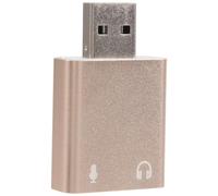 Cpolebev USB Tarjeta de Sonido 7.1 Externo USB a Jack 3.5Mm Auriculares Adaptador Estéreo Audio Micrófono Tarjeta de Sonido para Ordenador Personal Computadora Ordenador Portátil