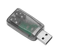 Cpolebev USB una 3,5 Mm Mic Auriculares Jack Auriculares EstéReo Tarjeta de Sonido 3D Adaptador de Audio PC