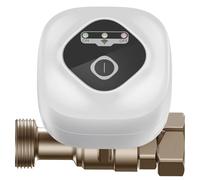 Cpolebev Válvula de Bola Inteligente WiFi Válvula de Automático de Agua Compatible con Control de Aplicación/3 Modos de Sincronización/Alarma de Fuga de Agua EU(C)