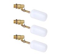 Cpolebev Válvula de Flotador de 1/2 Pulgada, Válvula de Flotador de Agua para Llenado Automático de de Válvula de Flotador de Estanque, para Tanques de Ganado, Acuarios (3 Piezas)