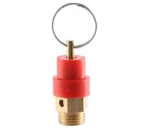 Cpolebev Valvula de presion, 1/4 PT, para compresores de aire Rojo +