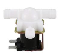 Cpolebev VáLvula Solenoide EléCtrica de 3/8 Pulgadas 12VDC Manguera EléCtrica Cuerpo de PláStico 12 Voltios CC para Grifos AutomáTicos Fuentes de Agua Potable, Sin PresióN, y Negro